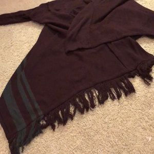 Cabi cozy cute Maroon poncho.